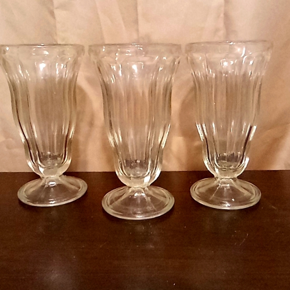 Set of 3 Old-Fashioned Soda Pop Shoppe Glasses
